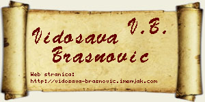 Vidosava Brašnović vizit kartica